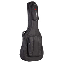 Borsa per chitarra Acustica/Folk in poliestere 600D antistrappo con imbottitura da 10mm. Disponibile nel colore nero.