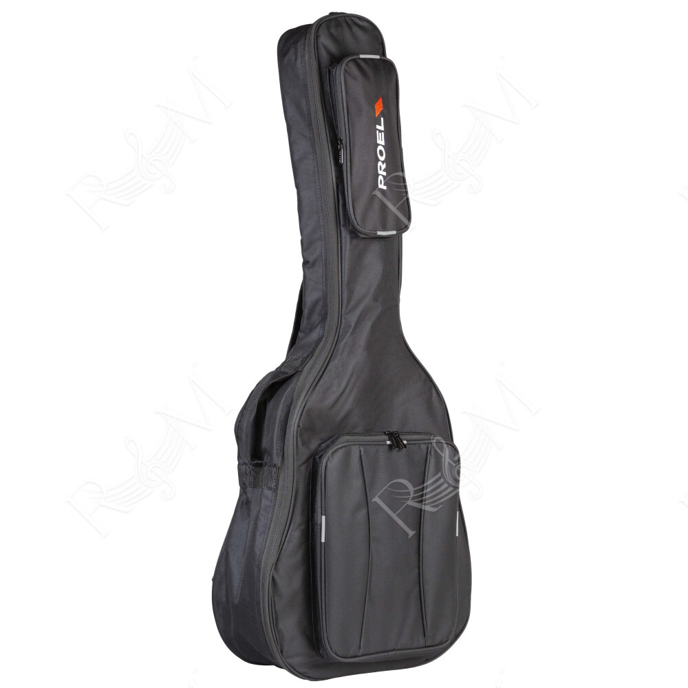 Borsa per chitarra Classica in poliestere 600D antistrappo con imbottitura da 10mm. Disponibile nel colore nero.