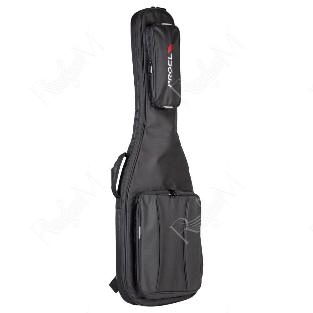 Borsa per chitarra Elettrica in poliestere 600D antistrappo con imbottitura da 10mm. Disponibile nel colore nero.