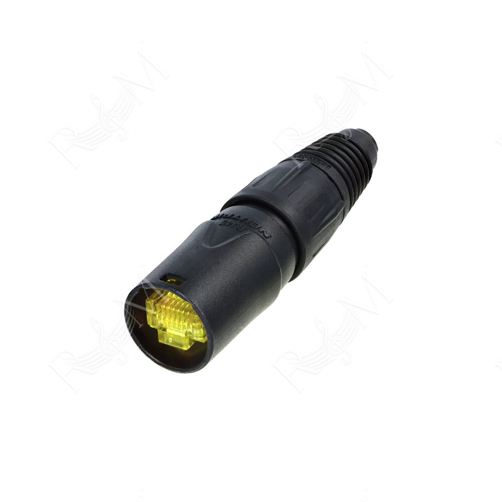 Guscio NEUTRIK per connettore RJ45 per la trasmissione dati (sia 10Base-T sia 100Base-T) in ambienti estremi, con passacavo spec
