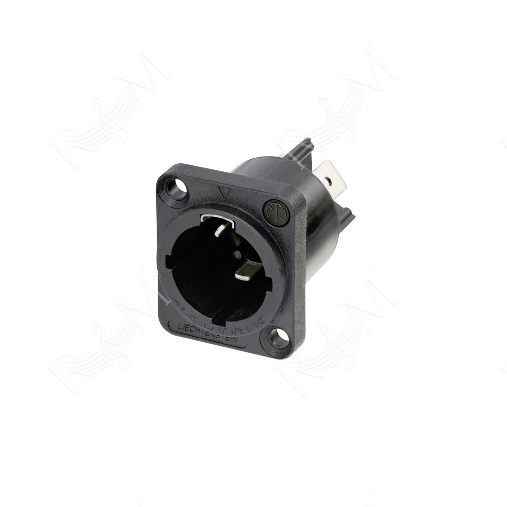 Spina da pannello NEUTRIK “powerCON TRUE1” TOP di potenza 16A (USA: 20A) con contatti terminali piatti da 1/4 “.