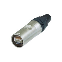 Connettore etherCON CAT6A, con sistema di connessione a crimpare conforme alla norme ISO/IEC 11801 e TIA/EIA 568-C.2.