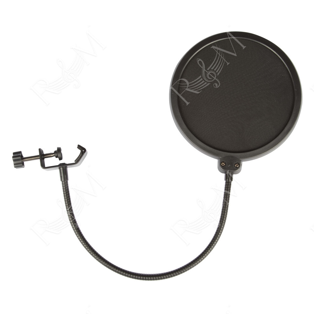 Filtro antisibilo doppio a calza in nylon, con flessibile regolabile di lunghezza 34 cm. Colore nero.