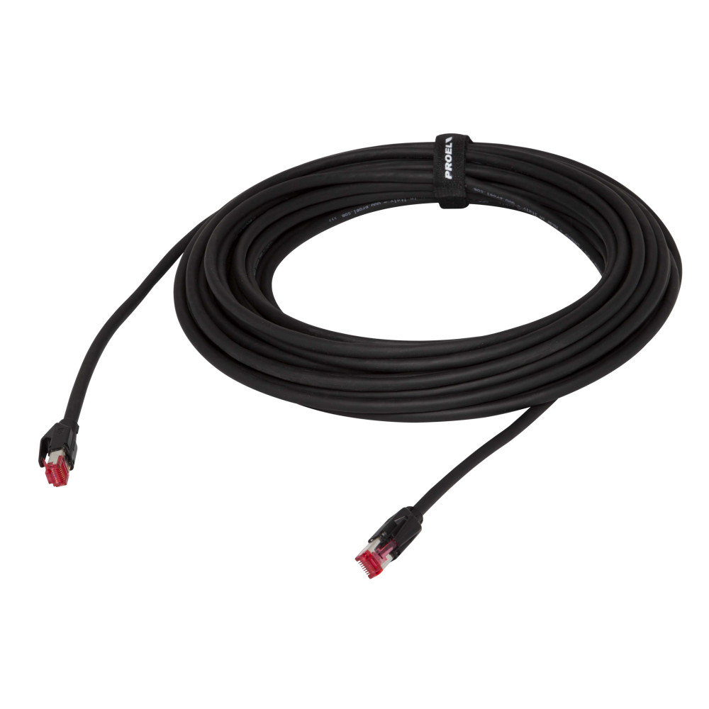 Cavo professionale PROEL LAN6UTP – Cat. 6 UTP - PUR, assemblato con connettori schermati RJ45 HIROSE serie TM21DP di alta qualit