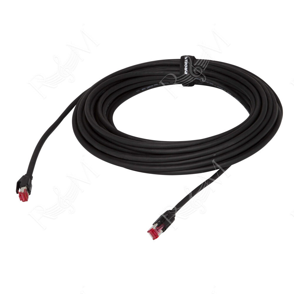 Cavo professionale PROEL LAN6UTP – Cat. 6 UTP - PUR, assemblato con connettori schermati RJ45 HIROSE serie TM21DP di alta qualit