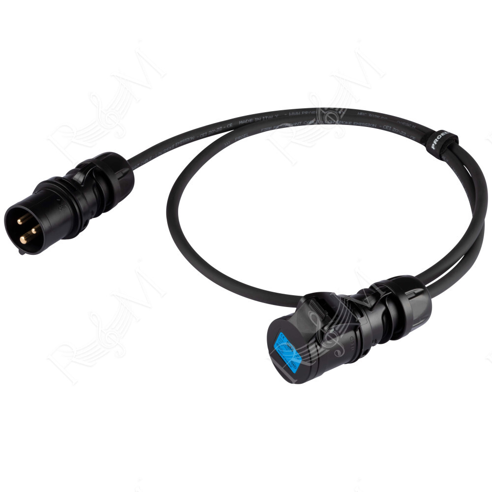 Prolunga elettrica Professionale PROEL con cavo in neoprene HPCH073G4 non propagante la fiamma - 3x4 mm2Altre lunghezze disponib