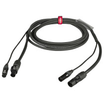 Cavo professionale Combinato DMX + alimentazione per il collegamento di apparati lighting. Lunghezza: 4 metri. Colore disponibil