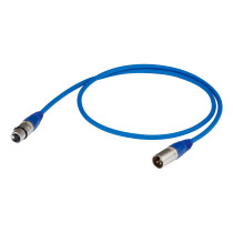 Cavo professionale bilanciato con connessioni presa volante XLR 3P PROEL - spina volante XLR PROEL 3P/XLR3FVBL - HPC210BL - XLR3