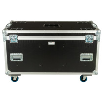 Flight case 120 Professionale multifunzione realizzato in multistrato di pino marino di spessore 9mm. Rivestimento in laminato p