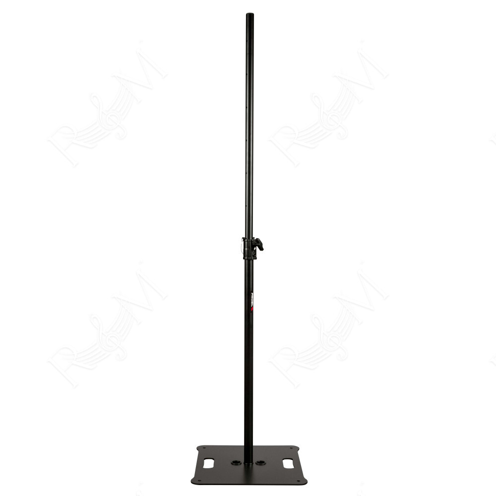 Stativo professionale per diffusori acustici, realizzato in acciaio e particolari in alluminio pressofuso.