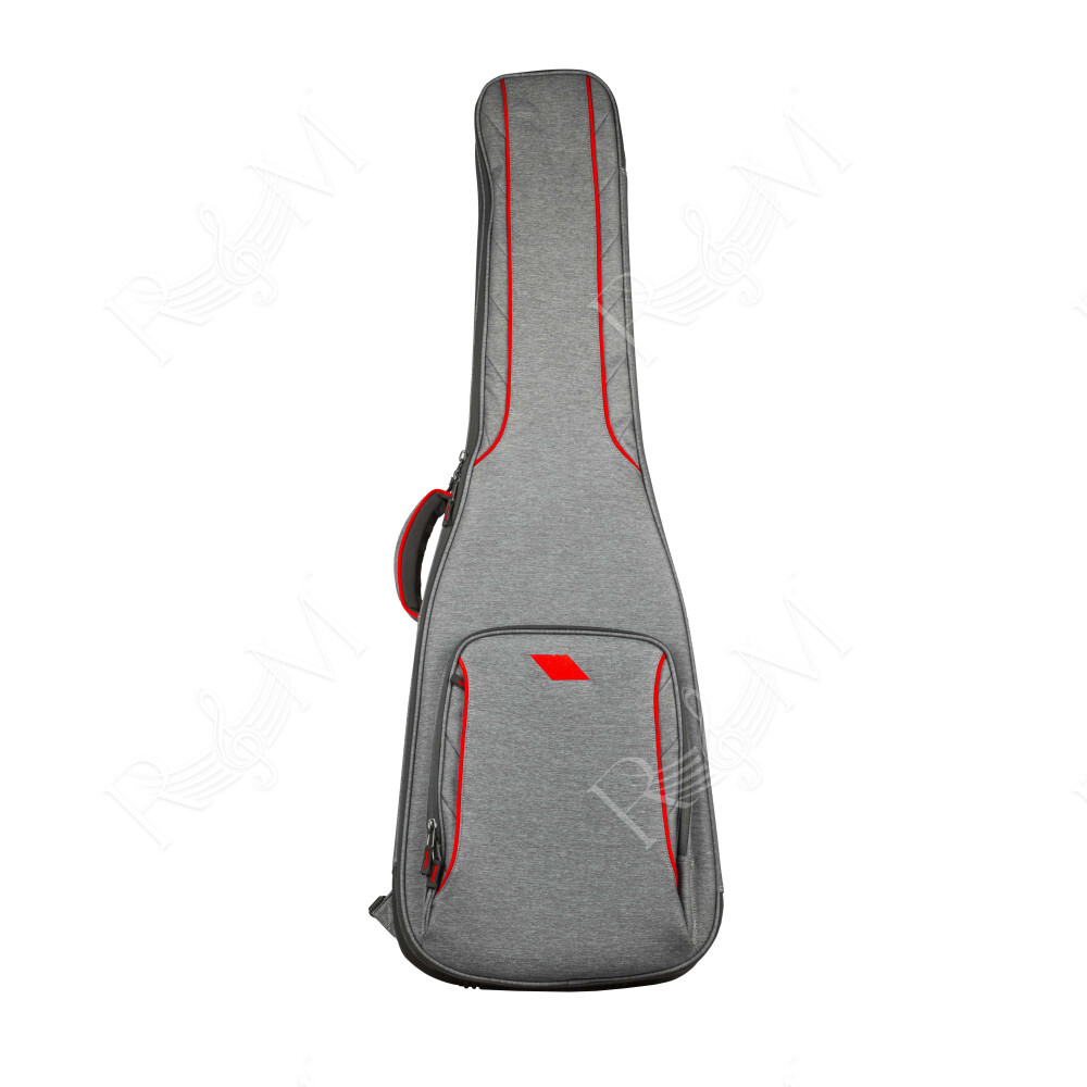 Borsa professionale imbottita per Basso Elettrico rivestita in nylon 1000D "idrorepellente". Disponibile nel colore grigio.