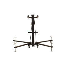 Robusto elevatore frontale a torre, potente e versatile da usare, realizzato in alluminio e acciaio; particolarmente adatto al s