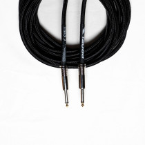Cavo per strumenti – Jack Mono 6.3 mm / Jack mono 6.3mm. Guaina in PVC e rivestimento esterno a treccia. Diametro esterno 7 mm. 