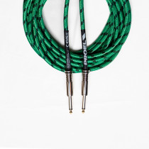 Cavo per strumenti – Jack Mono 6.3 mm / Jack mono 6.3mm. Guaina in PVC e rivestimento esterno a treccia. Diametro esterno 7 mm. 