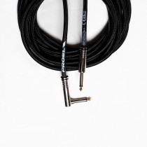 Cavo per strumenti – Jack Mono 6.3 mm / Jack mono 6.3mm ad angolo. Guaina in PVC e rivestimento esterno a treccia. Diametro este