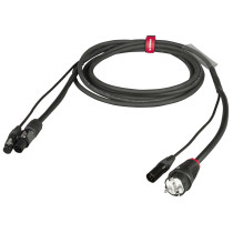 Cavo professionale Combinato DMX + alimentazione per il collegamento di apparati lighting. Lunghezza: 4 metri. Colore disponibil