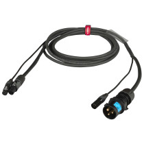 Cavo professionale Combinato DMX + alimentazione per il collegamento di apparati lighting. Lunghezza: 2 metri. Colore disponibil