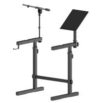 Supporto multi funzione per tastiere e piani digitali, tastiere MIDI ed apparati DJ, realizzato in acciaio. Gli accessori superi