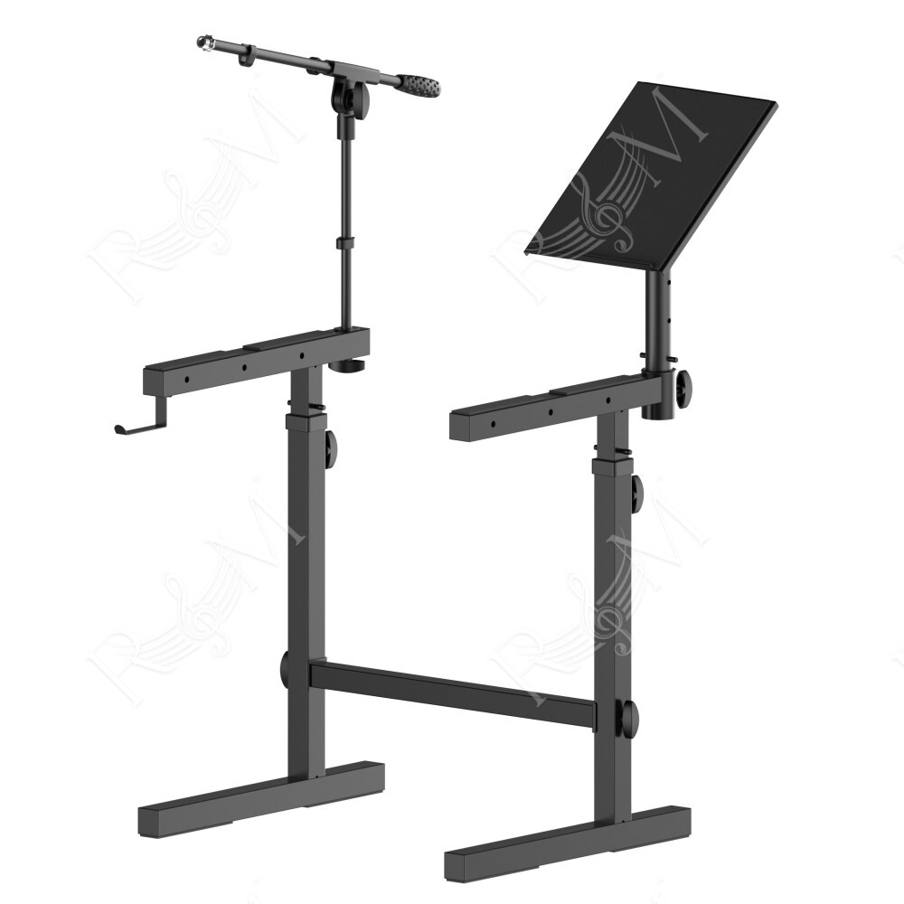 Supporto multi funzione per tastiere e piani digitali, tastiere MIDI ed apparati DJ, realizzato in acciaio. Gli accessori superi