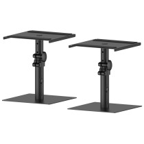 Coppia di supporti da tavolo professionali, ideali per posizionare i tuoi monitor da studio all'altezza perfetta per un ascolto 