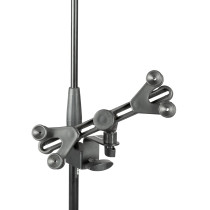 Supporto universale Proel per tablet (7" - 10.1"), realizzato in una robusta combinazione di acciaio, ABS e nylon.
