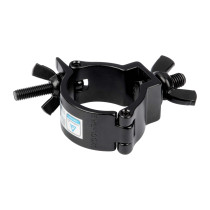 Gancio Aliscaf singolo in alluminio, con bullone M10 x 50 con dado bloccante. Utilizzabile con tubi da ø 48 mm a ø 51 mm. Carico