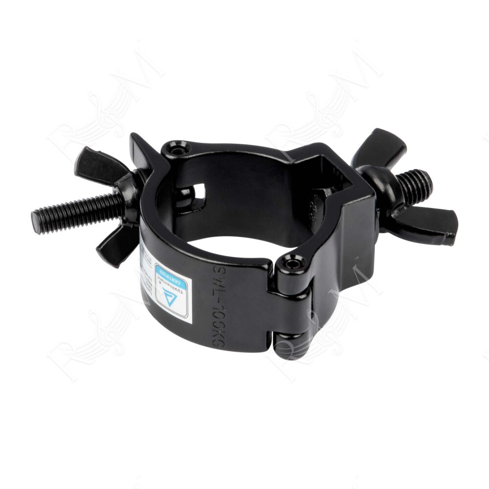 Gancio Aliscaf singolo in alluminio, con bullone M10 x 50 con dado bloccante. Utilizzabile con tubi da ø 48 mm a ø 51 mm. Carico