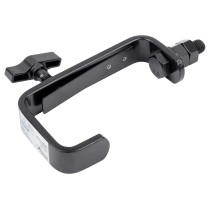 Gancio a "C" in acciaio zincato, utilizzabile con tubi da ø 35 mm a ø 50 mm. Carico max 50 kg. Disponibile in nero.