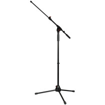 Asta microfonica a giraffa telescopica con base treppiede in alluminio pressofuso con tubi in acciaio dallo spessore maggiorato 