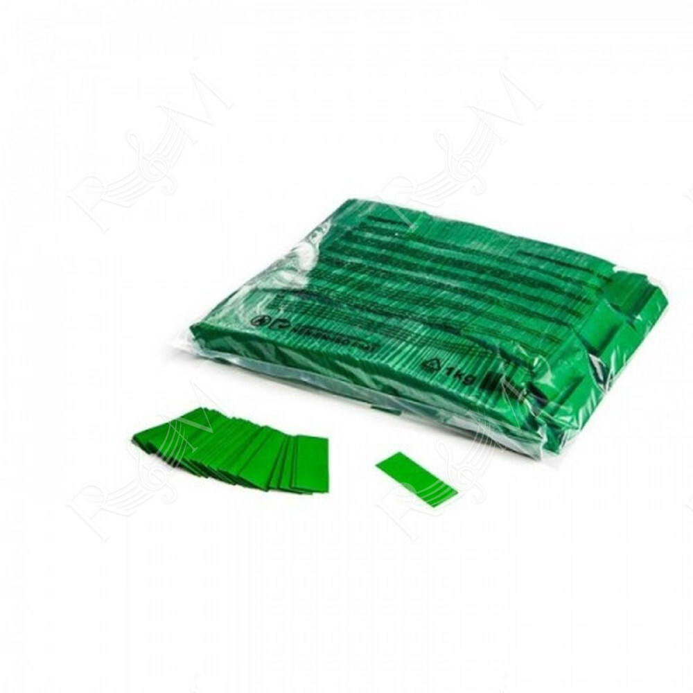 Slowfall confetti rect 55 x 17 mm - Dark Green