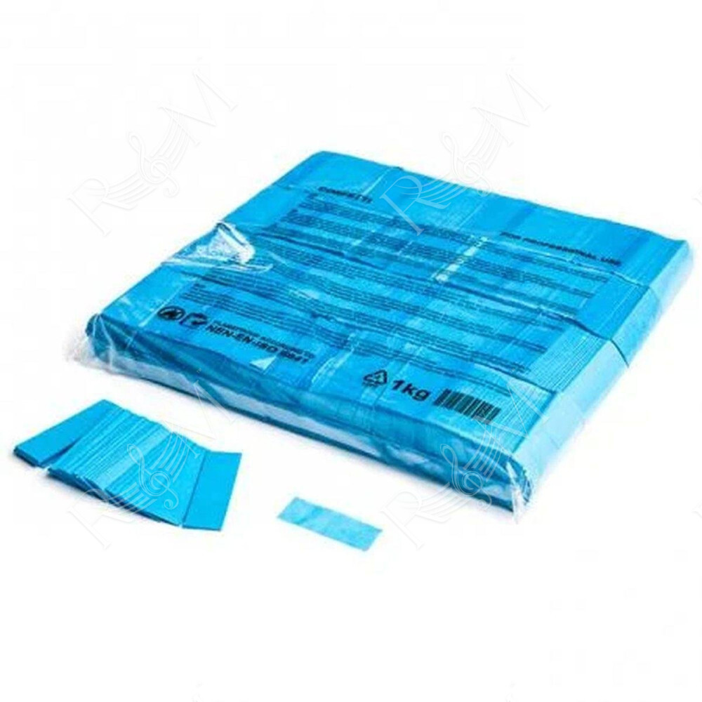 Slowfall confetti rect 55 x 17 mm - Light Blue