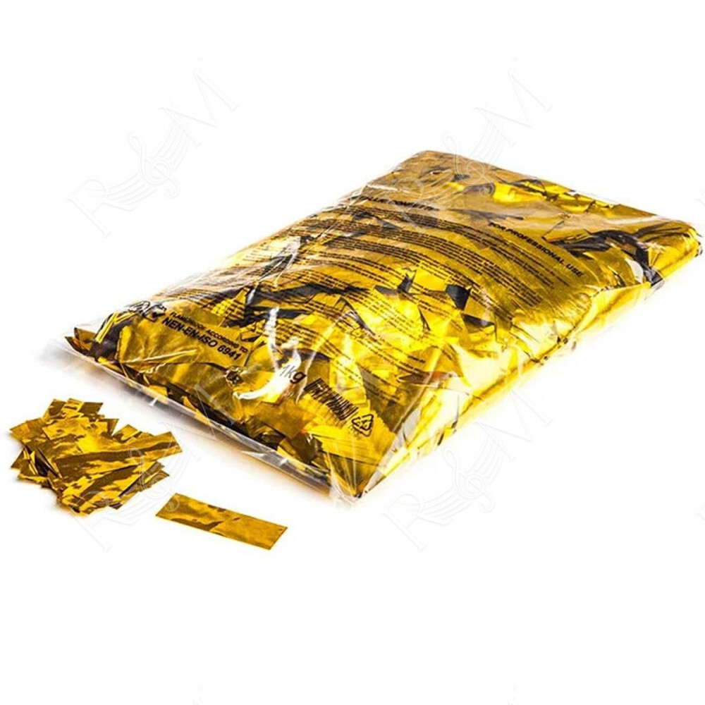 metal confetti rectangles 55 x 17 mm - Gold