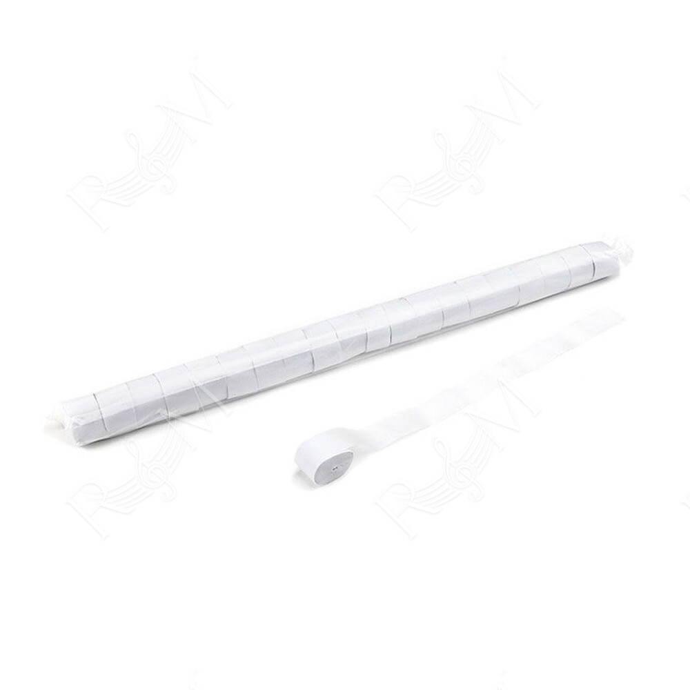 Streamers 10 m x 2,5 cm - White