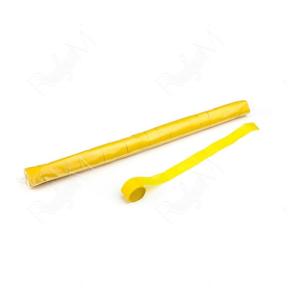 Streamers 10 m x 2,5 cm - Yellow