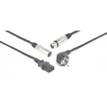CX02-10 Shuko/XLR F-IEC/XLR M 10m