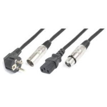 CX10-10 Shuko/XLR M-IEC F/XLR F 10m