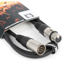 CX102-1 DMX Cable 5P XLR M-F 1,5m