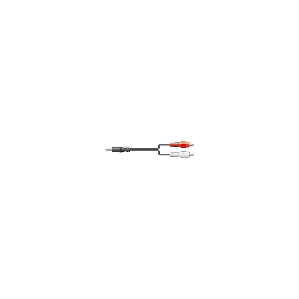 CX405-1 Cable 3.5St.-2RCA M 1.5mBlk
