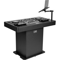 U91106BL UL DJ PODIUM WORKSTATION BLACK