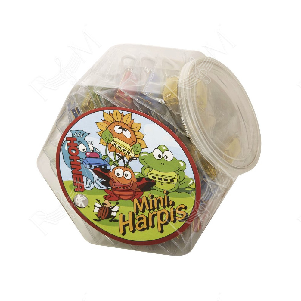 PACK COLOR MINI HARP IN CANDY-BOX 6 PIECES EACH C
