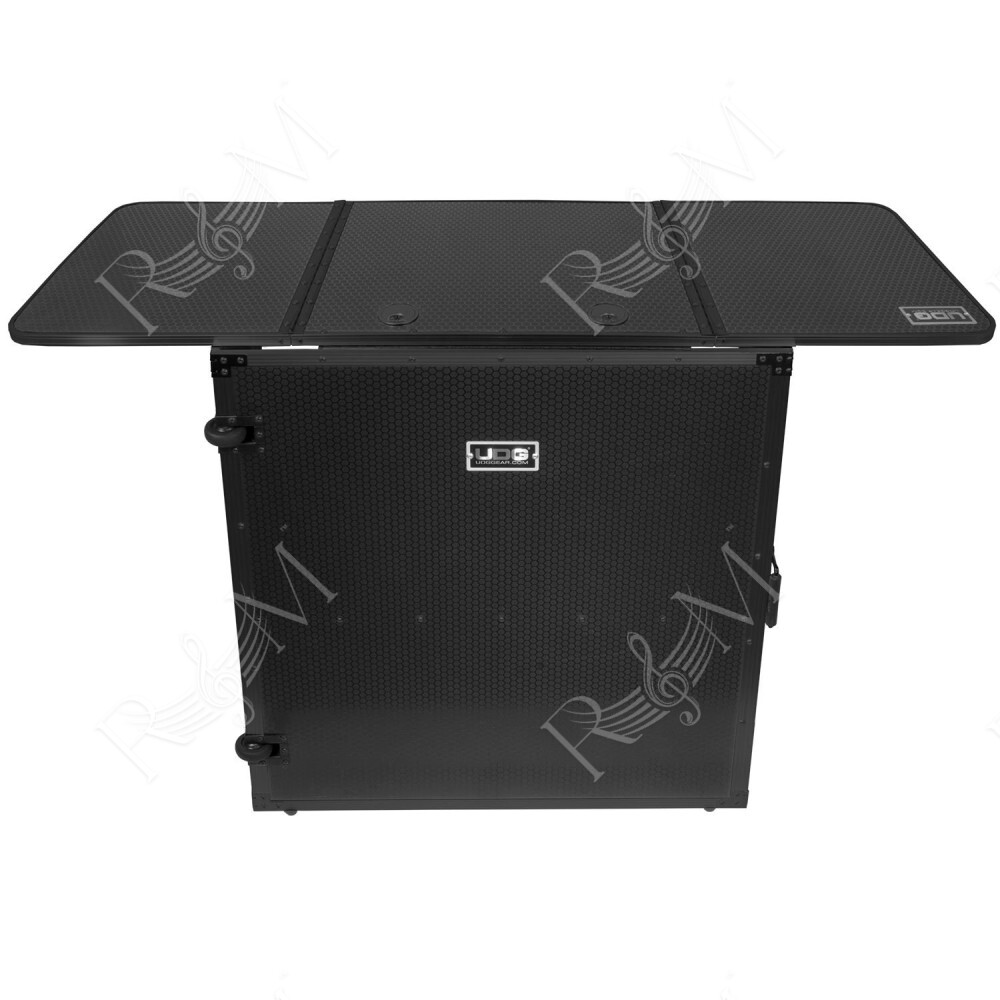 U91049BL2 - ULTIMATE FOLD OUT DJ TABLE BLACK PLUS (WHEELS)