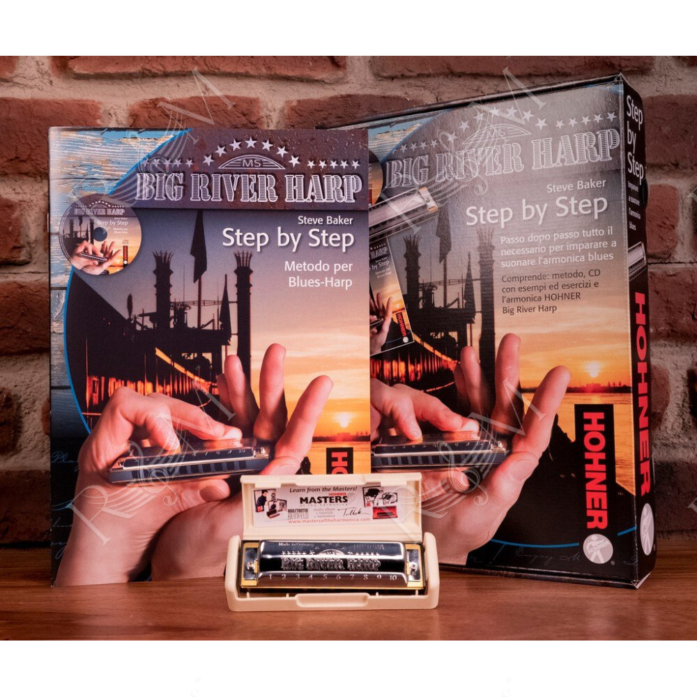 BIG RIVER STEP BY STEP PACK: ARMONICA + MANUALE IN ITALIANO