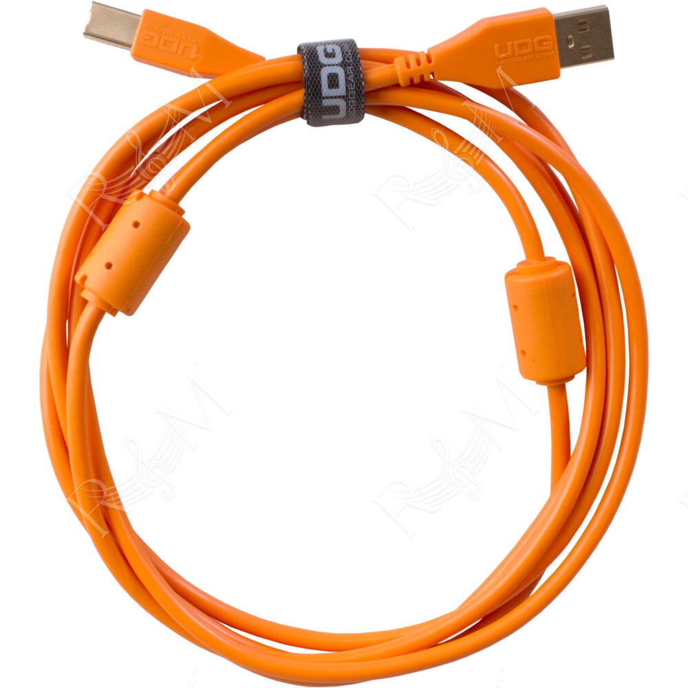 U95001OR - ULTIMATE AUDIO CABLE  USB 2.0 A-B ORANGE STRAIGHT 1M