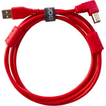 U95006RD - ULTIMATE AUDIO CABLE USB 2.0 A-B RED ANGLED 3M