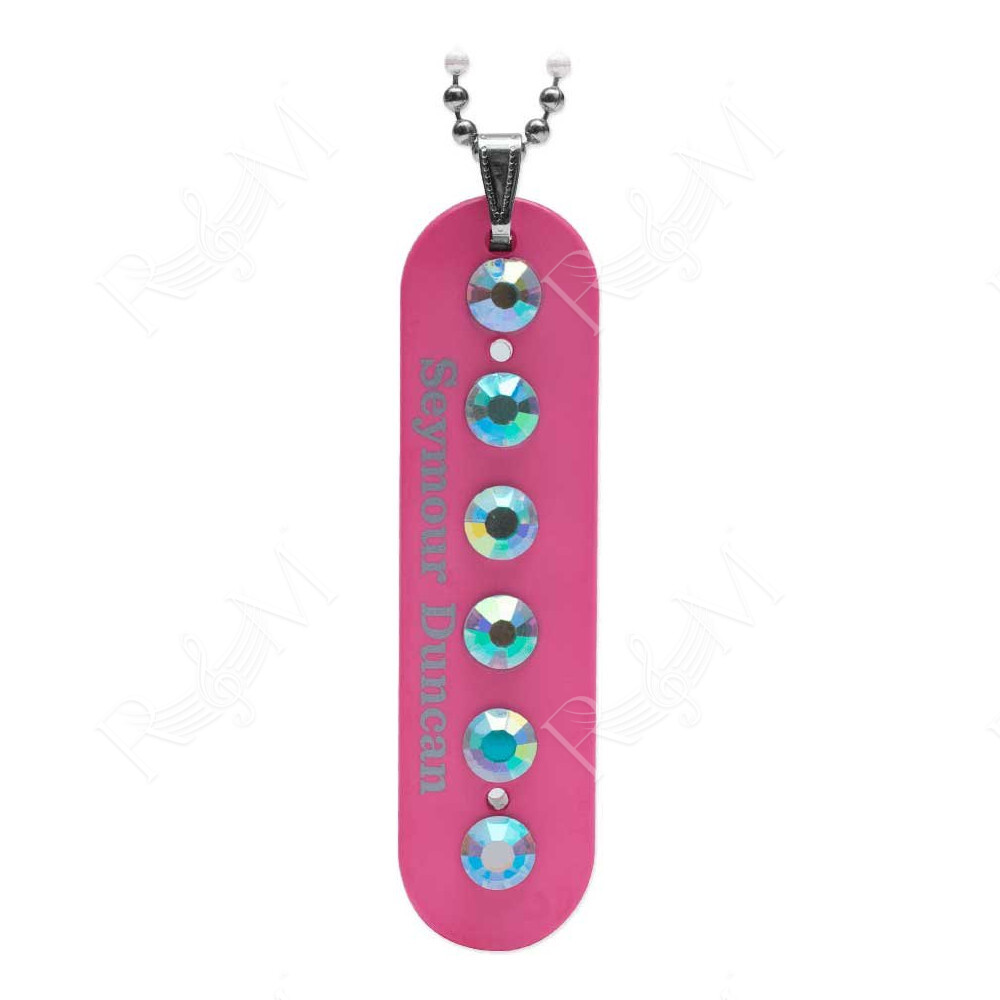 NECKLACE BOBBIN METAL RED