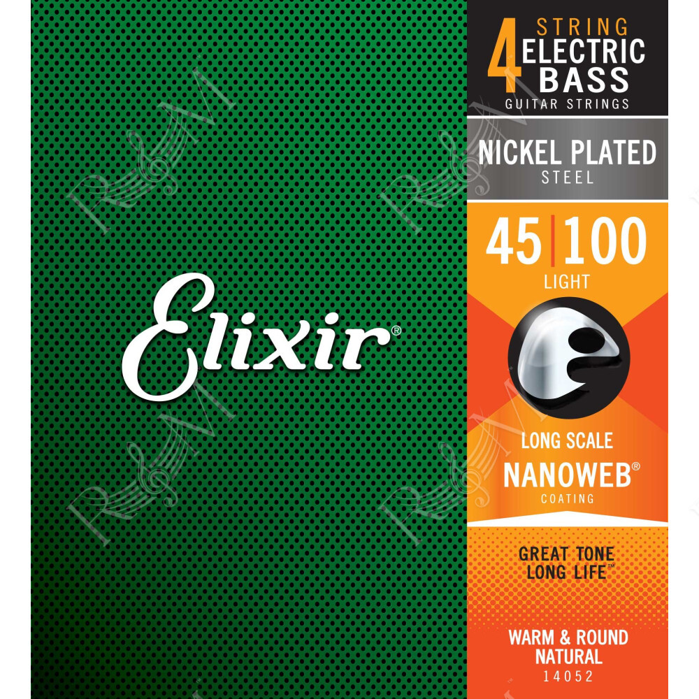 14052 ELECTRIC BASS NICKEL PLATED STEEL NANOWEB
