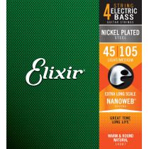14087 ELECTRIC BASS NICKEL PLATED STEEL NANOWEB