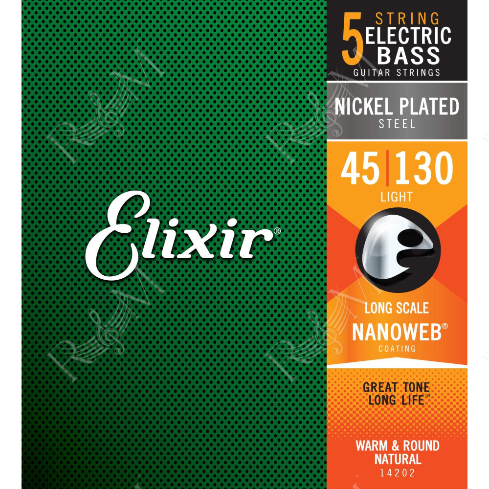 14202 ELECTRIC BASS NICKEL PLATED STEEL NANOWEB