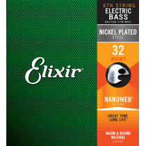 15332 ELECTRIC BASS NICKEL PLATED STEEL NANOWEB