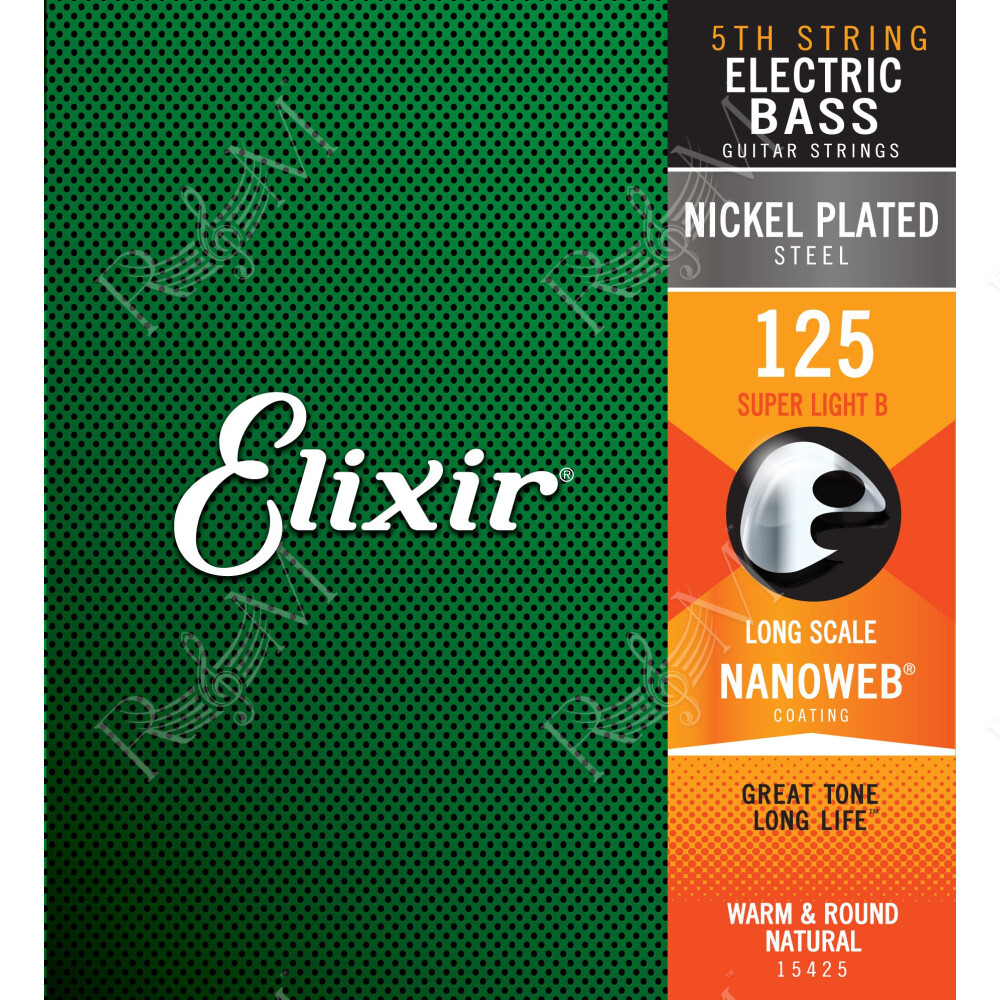 15425 ELECTRIC BASS NICKEL PLATED STEEL NANOWEB